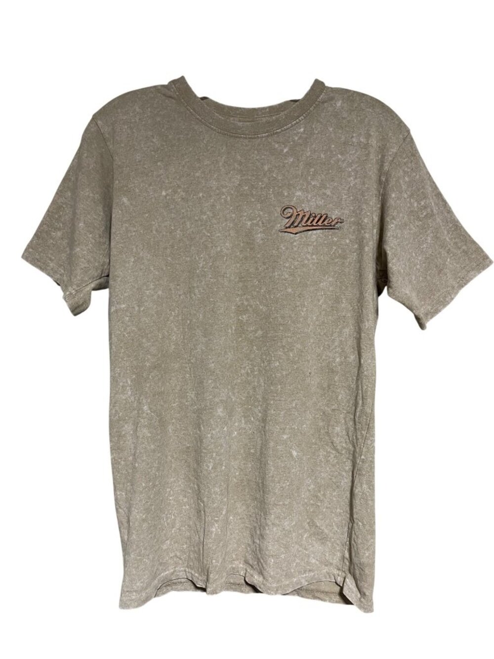 Miller High Life Milwaukee Beer Graphic T-Shirt Size S Beige Soft Tee